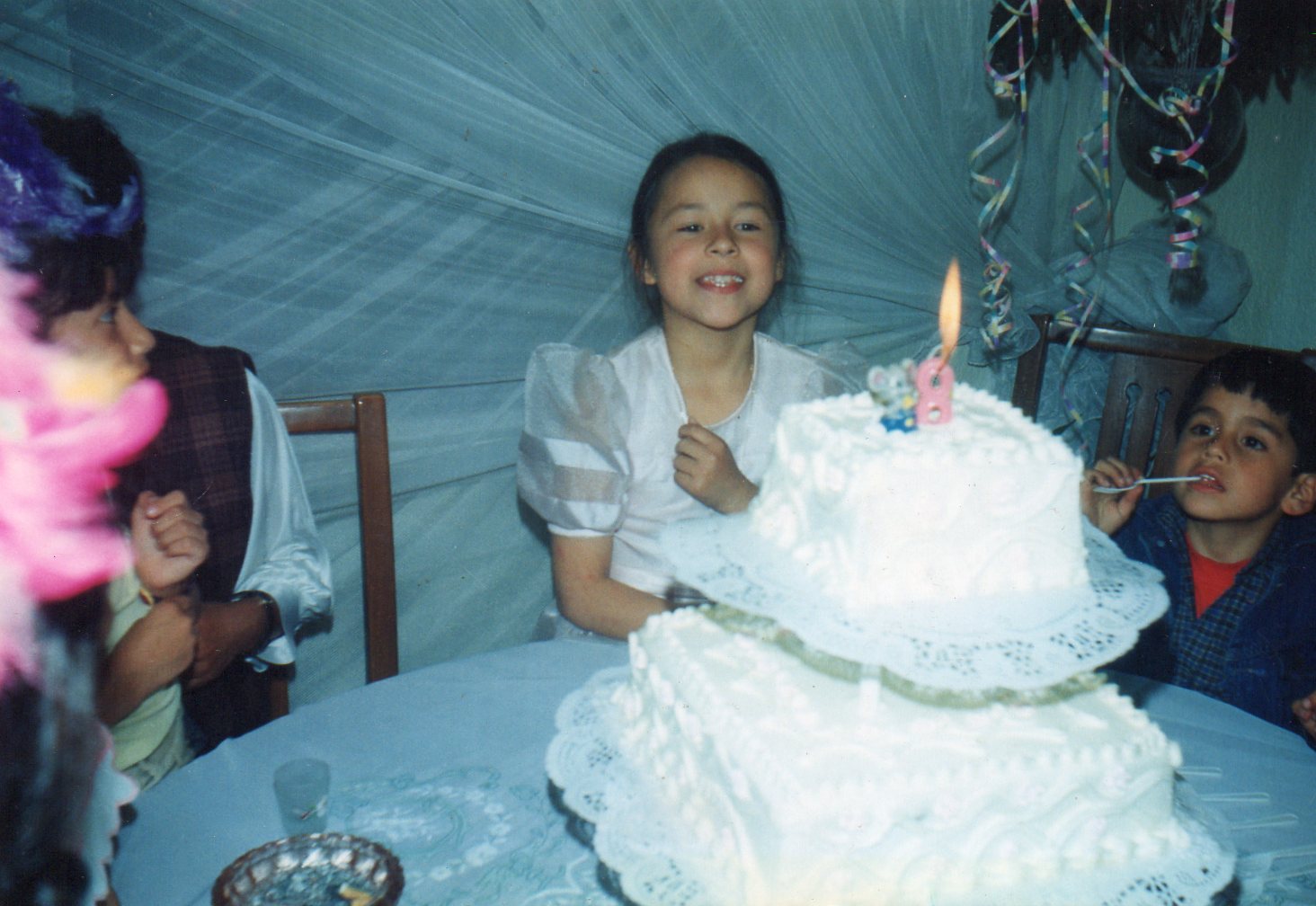 Catalina celebrando su fiesta de 8 años - Foto: Archivo familiar